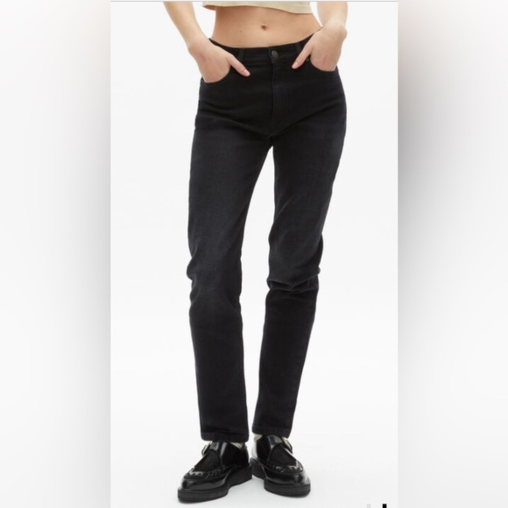The Kooples Black Vestilaire Carry-Over Slim Fit Jeans Button Fly NWT 27 #2522